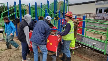 Playground building